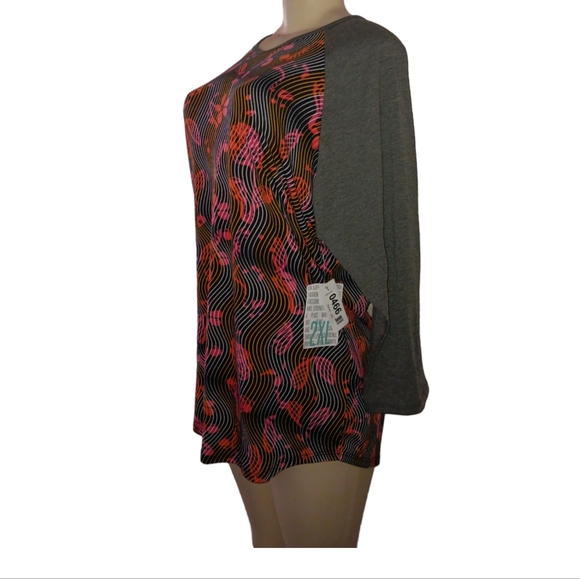 LuLaRoe Randy Shirt Size 2XL NWT Multicolor - Picture 4 of 6